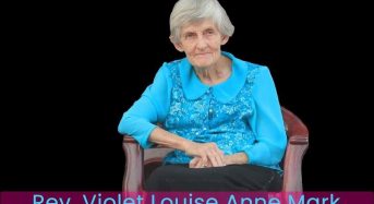 Rev. Violet Louise Anne Mark peacefully passed away at the age of 85