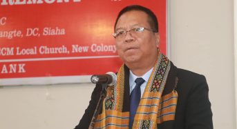 Puhpa M. Laikaw, Hon’ble CEM, MADC ta Mizoram Cooperative Apex Bank Branch thiehpa New Colony, Siaha liata pahy